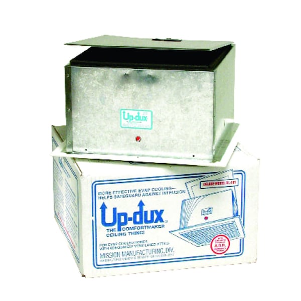 Dial Mfg Dial Up-Dux 7-1/4 in. H X 14 in. W White Plastic Exhaust 7610 - main